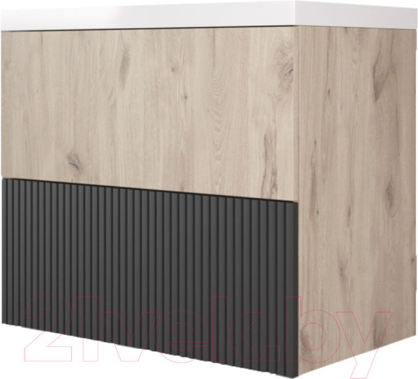 Изображение товара Тумба под умывальник Style Line Стокгольм ВЛДСП 70 2 ящика (подвесная)