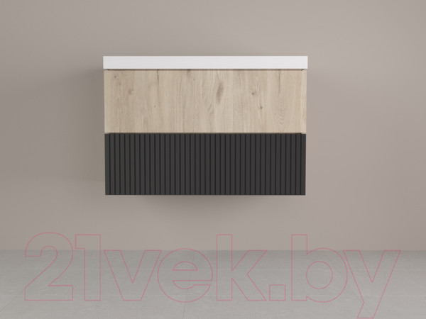 Изображение товара Тумба под умывальник Style Line Стокгольм ВЛДСП 80 2 ящика (подвесная)