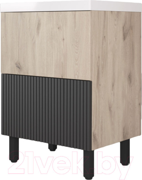 Изображение товара Тумба под умывальник Style Line Стокгольм ВЛДСП 50 2 ящика (напольная)