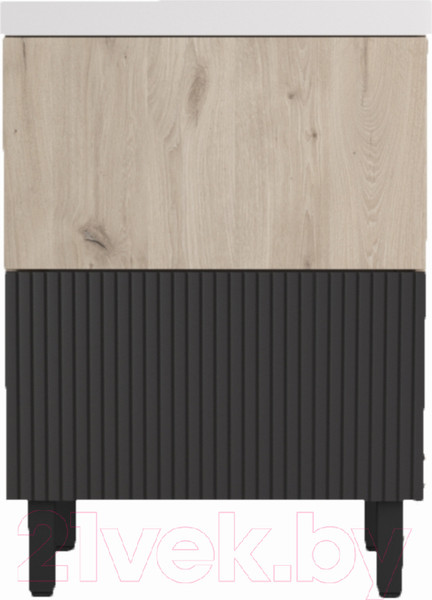 Изображение товара Тумба под умывальник Style Line Стокгольм ВЛДСП 50 2 ящика (напольная)