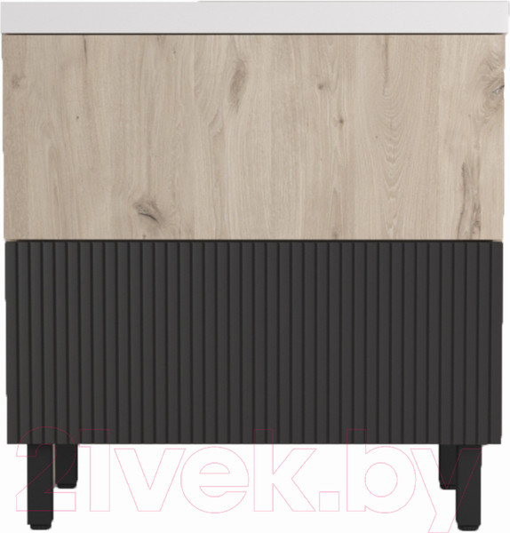 Изображение товара Тумба под умывальник Style Line Стокгольм ВЛДСП 70 2 ящика (напольная)