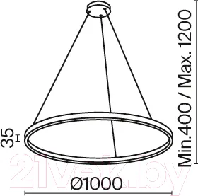 Изображение товара Потолочный светильник Maytoni Rim MOD058PL-L54W3K