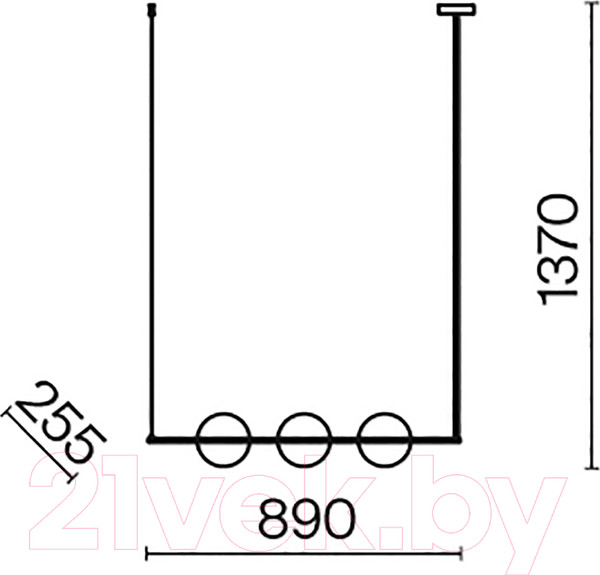Изображение товара Люстра/потолочный светильник Maytoni Erich MOD221PL-03N