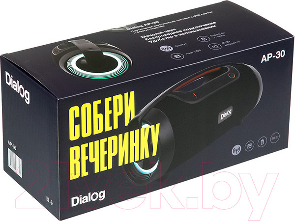 Изображение товара Портативная колонка Dialog Progressive AP-30