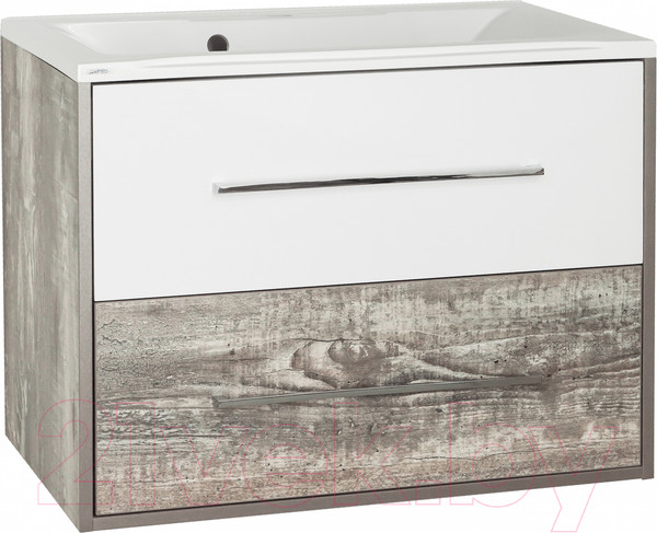 Изображение товара Тумба под умывальник Style Line Экзотик 75 2 ящика (подвесная)