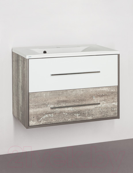 Изображение товара Тумба под умывальник Style Line Экзотик 80 2 ящика (подвесная)