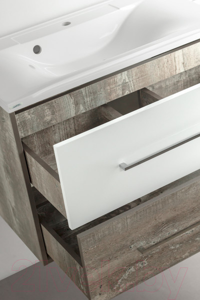 Изображение товара Тумба под умывальник Style Line Экзотик 80 2 ящика (подвесная)