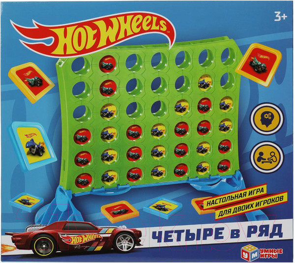 Изображение товара Настольная игра Умные игры Четыре в ряд Хот Вилс / ZY175913-R3