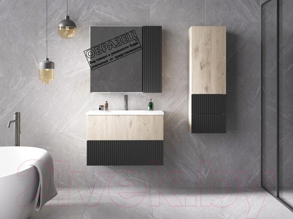 Изображение товара Тумба под умывальник Style Line Стокгольм МДФ 100 2 ящика (подвесная)