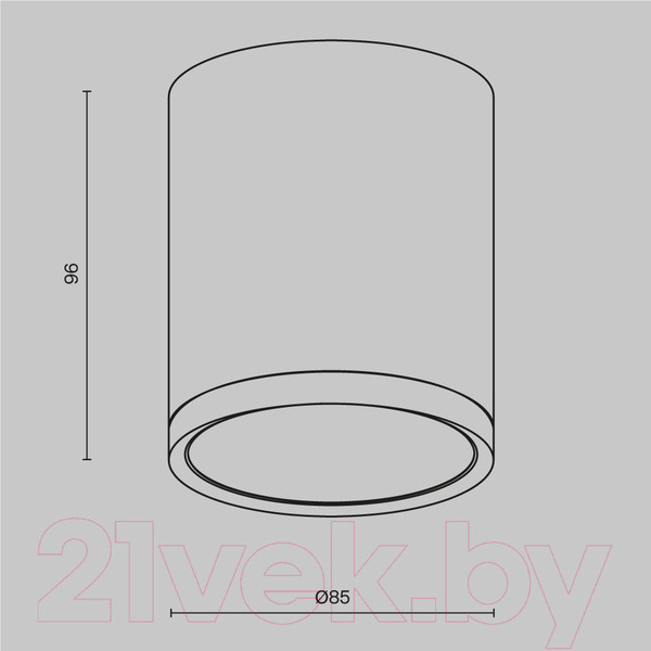 Изображение товара Точечный светильник Maytoni Hoop C086CM-GX53-MRD-WS