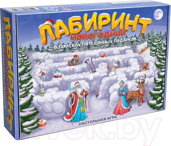 Изображение товара Настольная игра Нескучные игры Лабиринт Новогодний / 8587