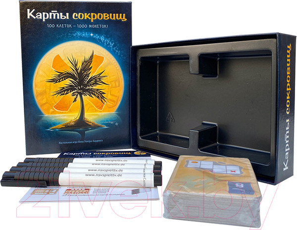 Изображение товара Настольная игра Нескучные игры Карты сокровищ / 15201