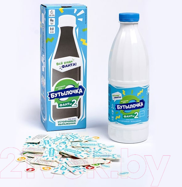 Изображение товара Настольная игра WellDone Бутылочка. Фанты №2. Устойчивы выражения / FB004