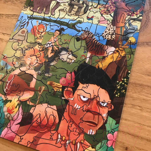 Изображение товара Пазл Простые правила Однажды пещерные люди / BD-1065