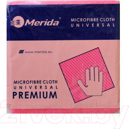 Изображение товара Салфетка хозяйственная Merida SRL013 Премиум микрофибра (красный)