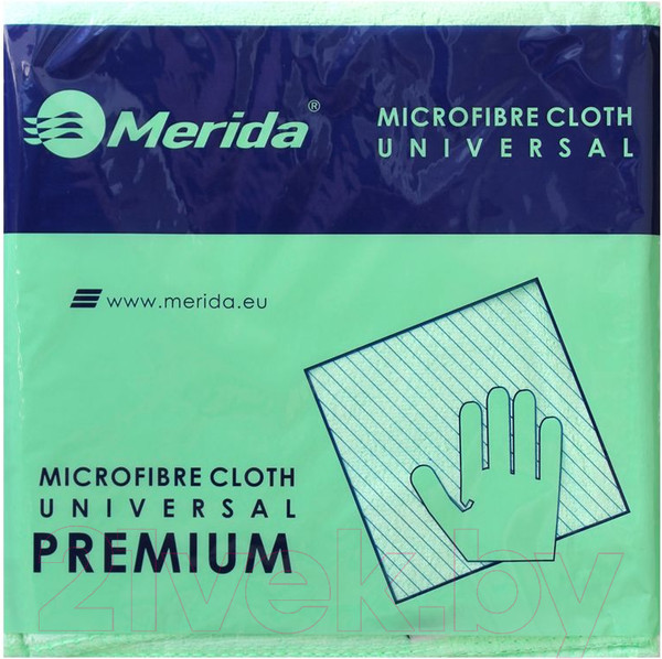 Изображение товара Салфетка хозяйственная Merida SRL014 Премиум микрофибра (зеленый)