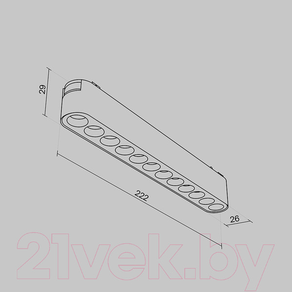 Изображение товара Трековый светильник Maytoni Points TR082-1-12W3K-M-B