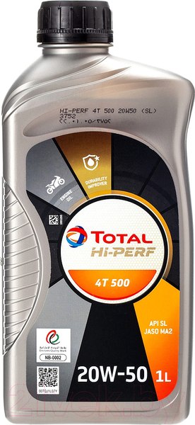 Изображение товара Моторное масло Total Hi-Perf 4T 500 20W50 / 228598 (1л)