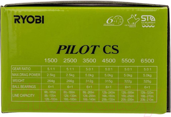 Изображение товара Катушка безынерционная Ryobi Pilot CS 6500