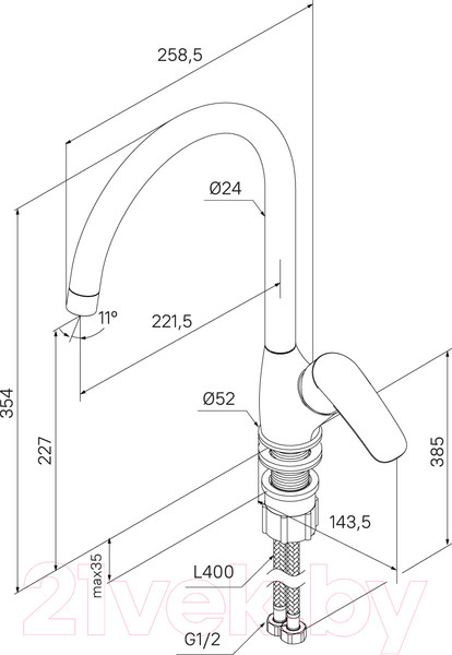 Изображение товара Смеситель Milardo Rora RORWT0JM05