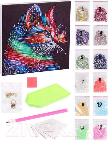 Изображение товара Набор алмазной вышивки On Time Котенок / 45102