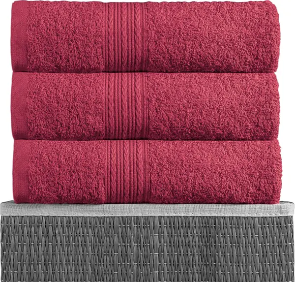 Изображение товара Полотенце Bayramaly 100x180 (бордовый)
