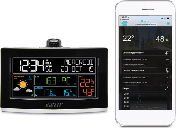 Изображение товара Метеостанция цифровая La Crosse WS6837 (черный)