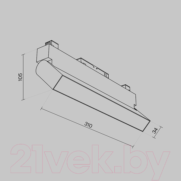 Изображение товара Трековый светильник Maytoni Basis Rot TR075-2-20W3K-B