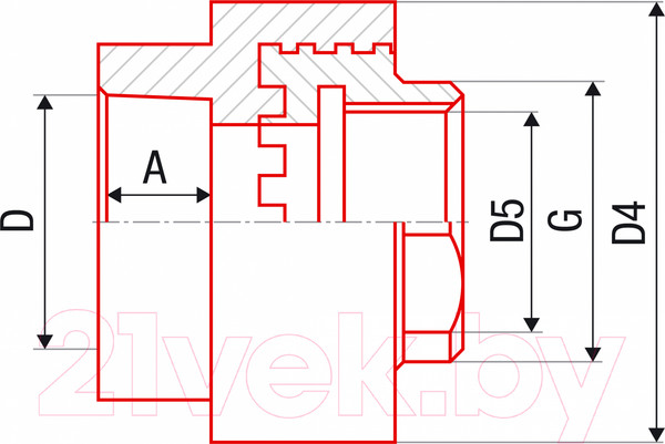 Изображение товара Муфта FV Plast Plast 25x1/2" AA217025012