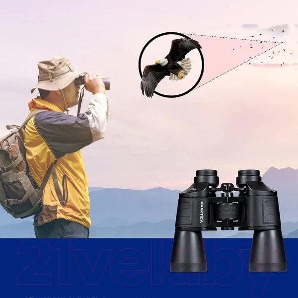 Изображение товара Бинокль Praktica Falcon 10x50 / 11110500 (черный)