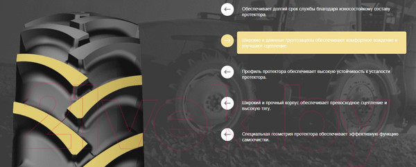 Изображение товара Сельскохозяйственная шина Petlas TA-60 7.50-16 103A6 нс8