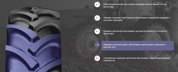 Изображение товара Сельскохозяйственная шина Petlas TA-60 7.50-16 103A6 нс8