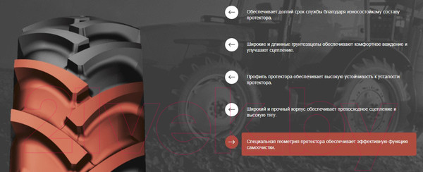 Изображение товара Сельскохозяйственная шина Petlas TA-60 7.50-16 103A6 нс8