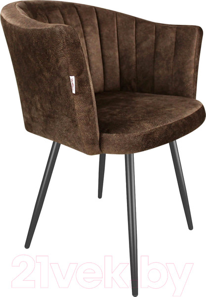 Изображение товара Стул Sheffilton SHT-ST42-1/S95-1 (кофейный трюфель/черный муар)