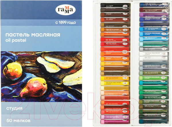 Изображение товара Набор масляной пастели ГАММА Студия / 160320208 (50цв)