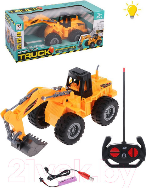 Изображение товара Радиоуправляемая игрушка Наша игрушка Колесный экскаватор / QF212-1A
