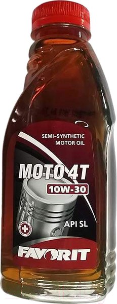 Изображение товара Моторное масло Favorit 4-Takt SAE 10W30 API SL Moto / 99672 (0.42л)