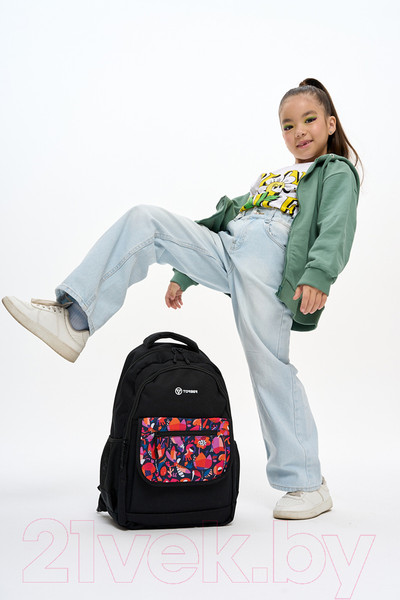 Изображение товара Школьный рюкзак Torber Class X / T2743-23-Bl (черный)