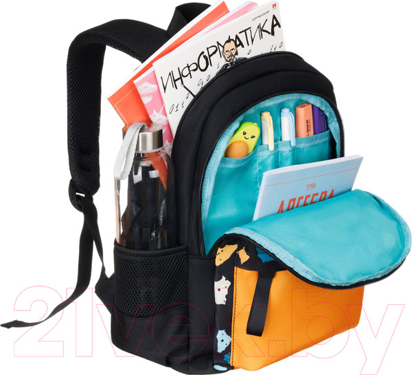 Изображение товара Школьный рюкзак Torber Class X Mini / T1801-23-Bl-Y (черный/желтый)