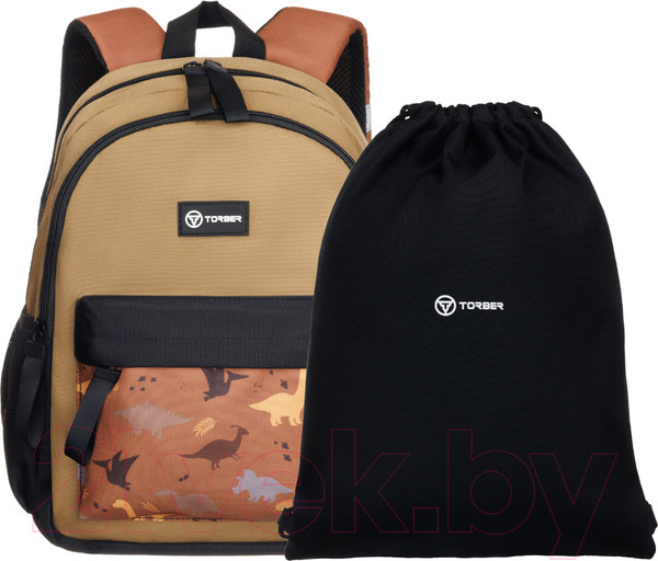 Изображение товара Школьный рюкзак Torber Class X Mini / T1801-23-Kha (хаки)