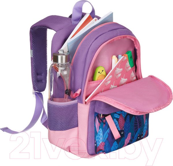 Изображение товара Школьный рюкзак Torber Class X Mini / T1801-23-Lil (сиреневый/розовый)