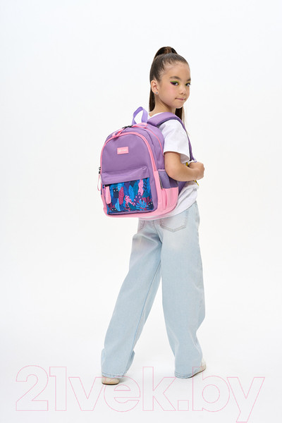 Изображение товара Школьный рюкзак Torber Class X Mini / T1801-23-Lil (сиреневый/розовый)