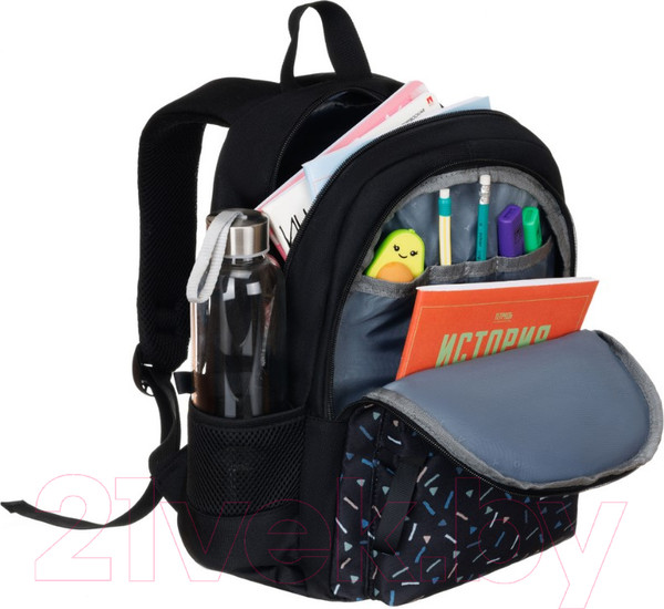 Изображение товара Школьный рюкзак Torber Class X Mini / T1801-23-Bl-G (черный/серый)