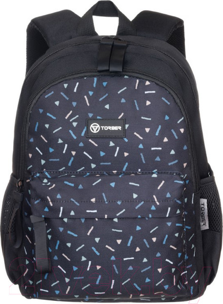 Изображение товара Школьный рюкзак Torber Class X Mini / T1801-23-Bl-G (черный/серый)