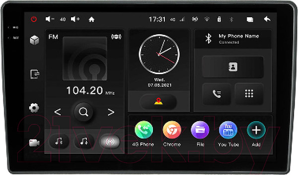 Изображение товара Бездисковая автомагнитола Incar TMX2-4101-3