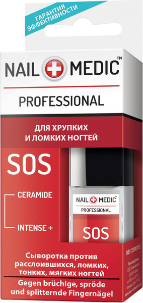 Изображение товара Средство для укрепления ногтей Ines Nail Medic SOS Для хрупких и ломких ногтей (10мл)