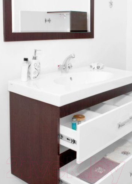 Изображение товара Тумба под умывальник Style Line Сакура 80 (подвесная, для квадратной раковины)