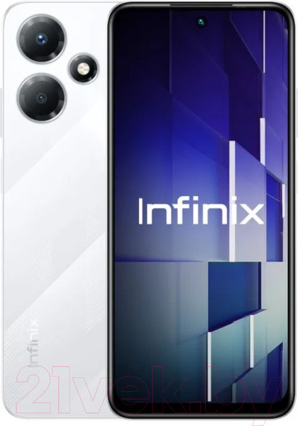 Изображение товара Смартфон Infinix Hot 30 Play NFC 8GB/128GB / X6835B (кристально-белый)