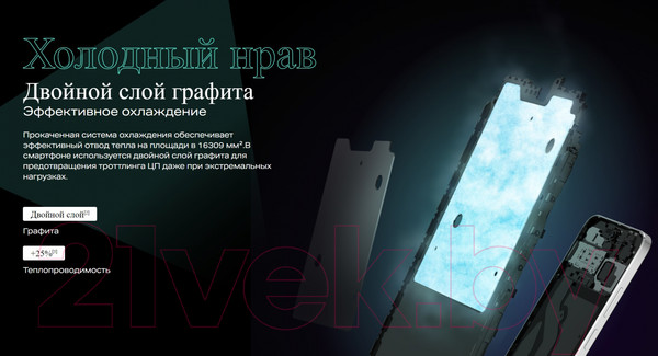 Изображение товара Смартфон Infinix Hot 30 Play NFC 8GB/128GB / X6835B (кристально-белый)