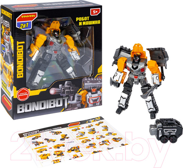 Изображение товара Робот-трансформер Bondibon Bondibot Бульдозер / ВВ6047 (желтый)